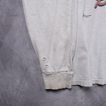 Late 90s Heather Grey Dale Earnhardt #3 NASCAR Long Sleeve Shirt 5353