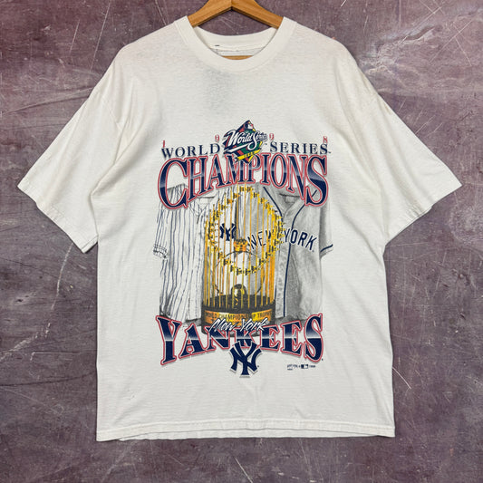1998 White Yankees Shirt 3296