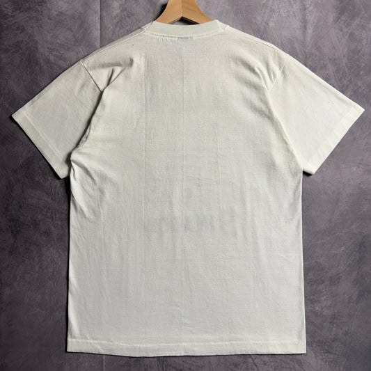 90s WhiteTexas Longhorns OU hate 3 In A Row Shirt 4523