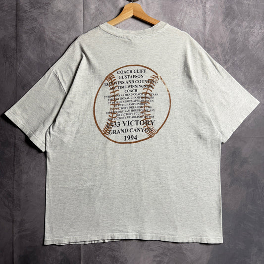 1994 Grey Texas Longhorns Baseball Coach Gus Shirt 4539