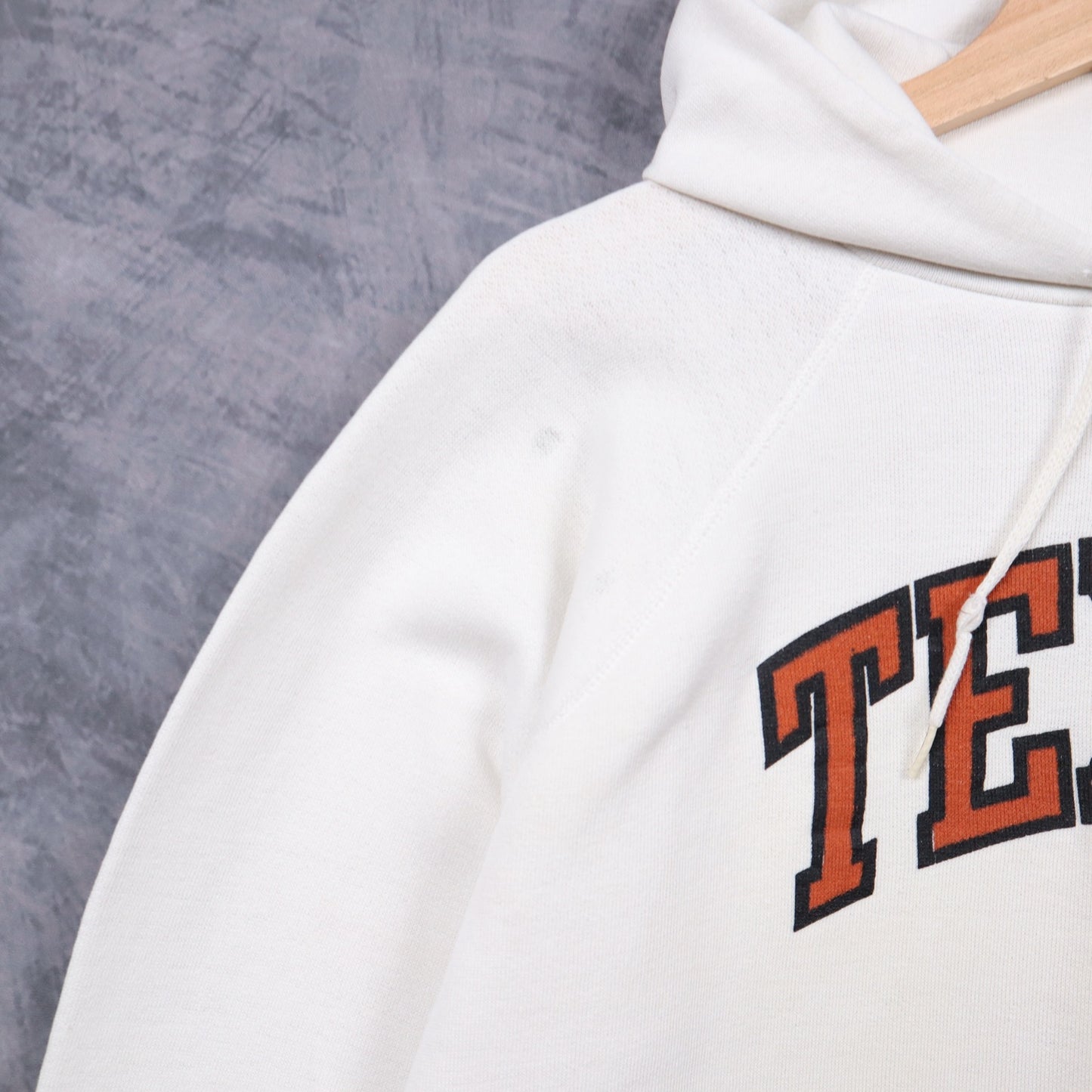 90s White Texas Longhorns Hoodie 5624