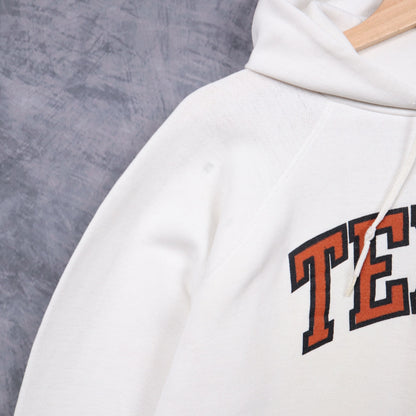 90s White Texas Longhorns Hoodie 5624