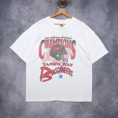 1999 White Tampa Bay Buccaneers NFC Central Division Champions Shirt 6548
