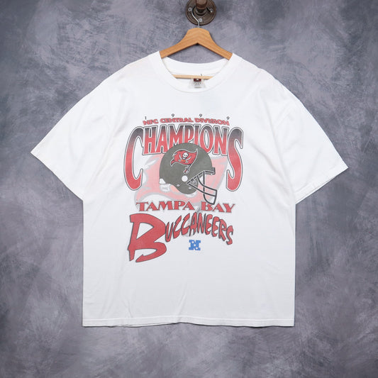1999 White Tampa Bay Buccaneers NFC Central Division Champions Shirt 6548