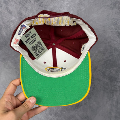 90s Red Washington Redskins Snapback Hat 6809