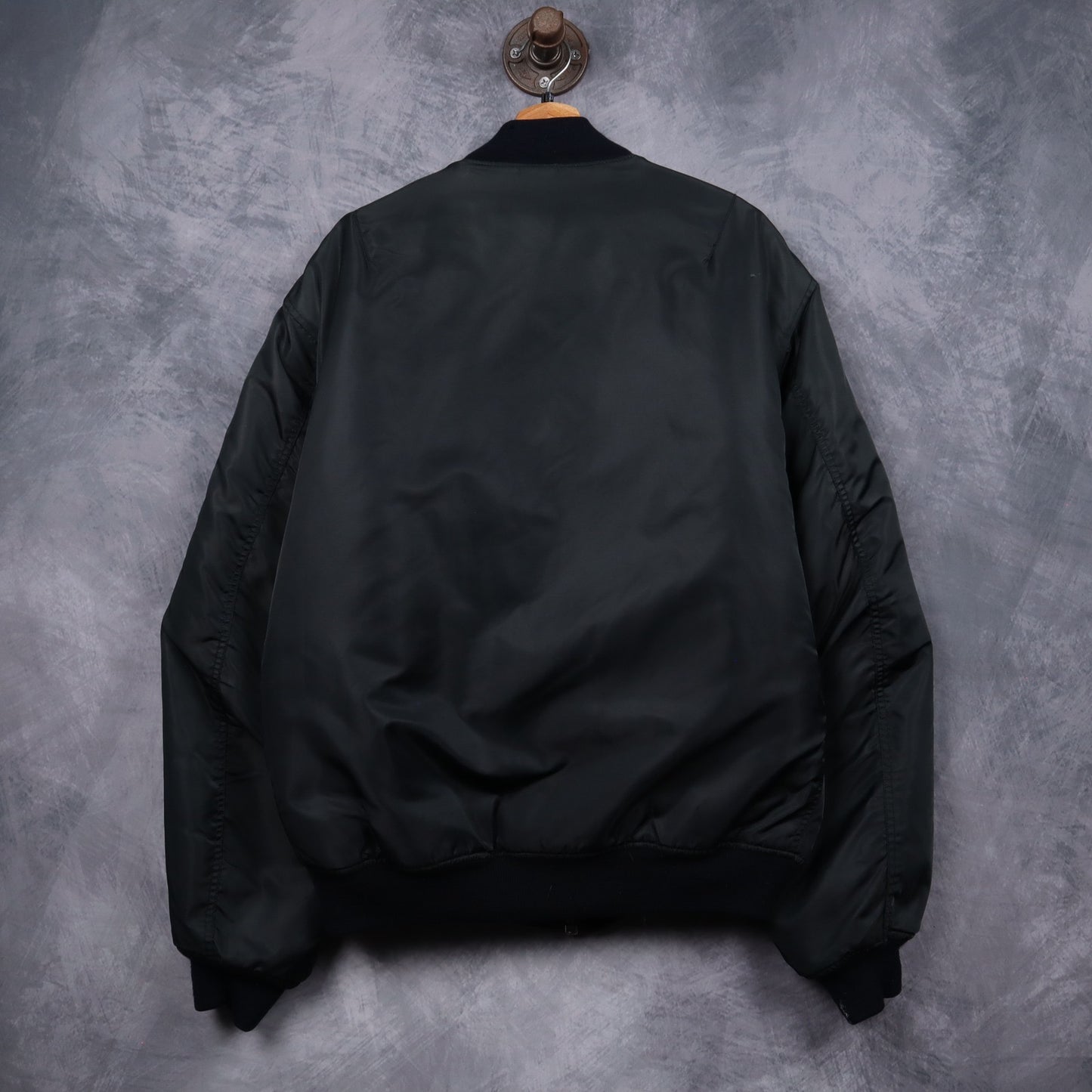90s Black MA-1 Style Bomber Jacket 5097