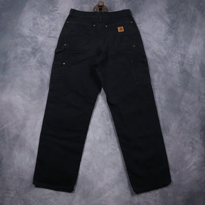 00s Black Carhartt Double Knee Carpenter Work Pants 5086