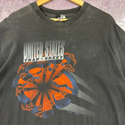 90s Black United States Trap Skeet Shirt 3344
