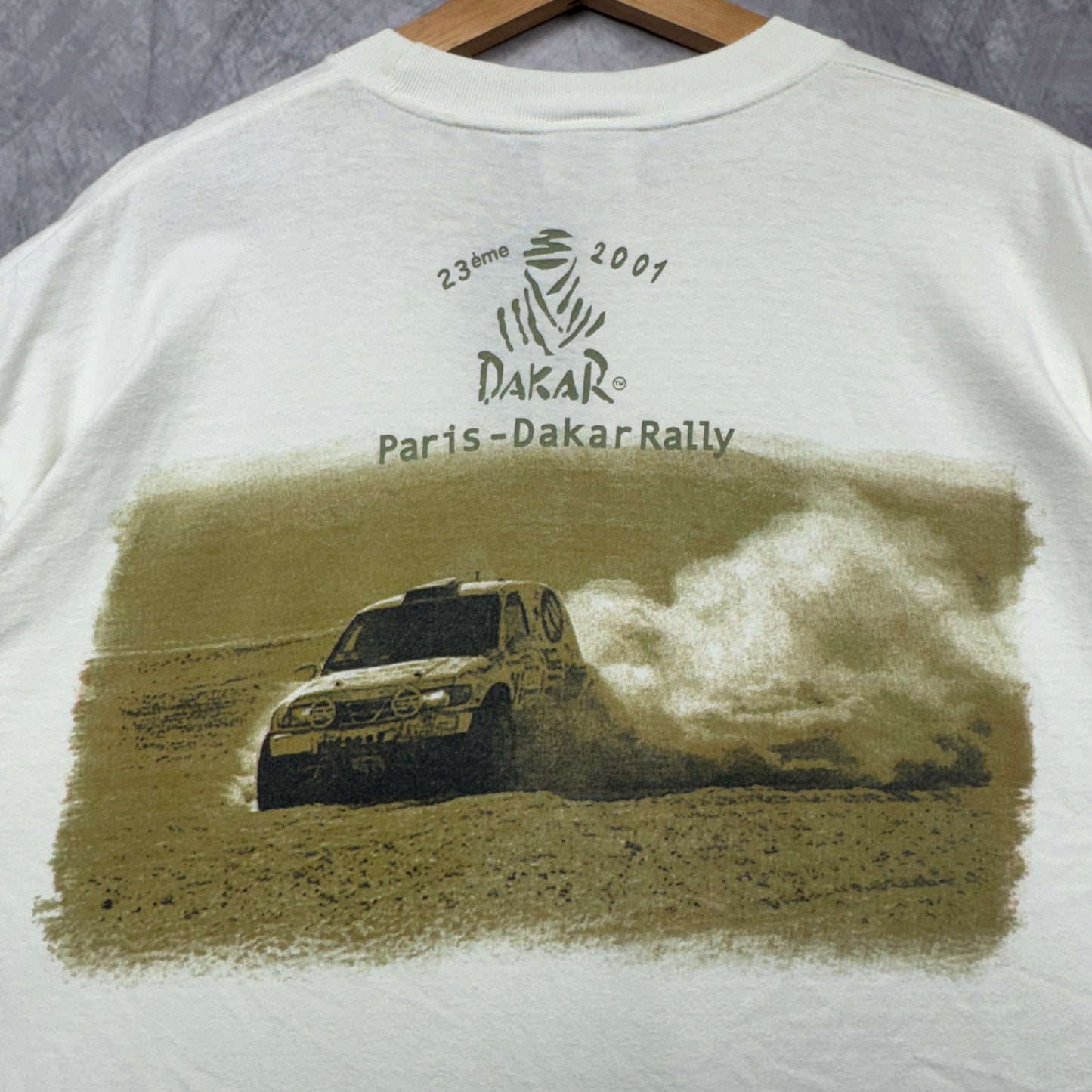 2001 White Kia Racing Paris-Dakar Rally Shirt 3937
