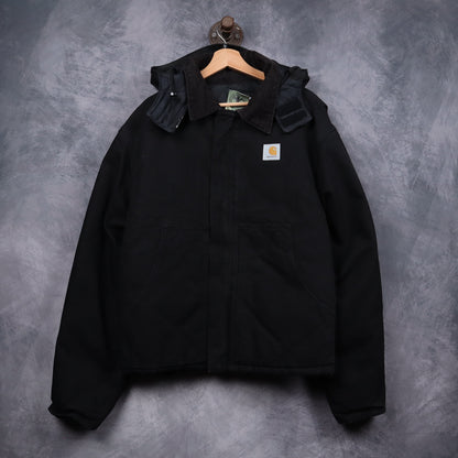 90s Black Carhartt Cropped Arctic Work Jacket 4811