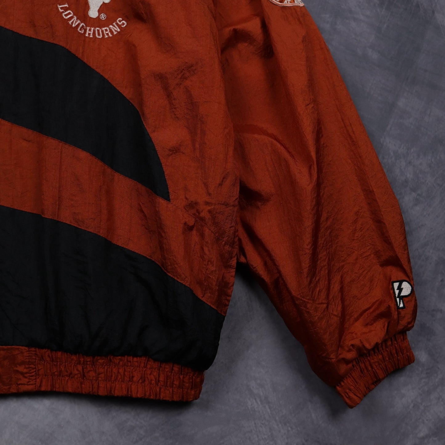 90s Burnt Orange Texas Longhorns Pro Player Windbreaker Jacket 5947