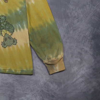 1996 Green Tie Dye Grateful Dead Dancing Bears Spiral Long Sleeve Shirt 4927