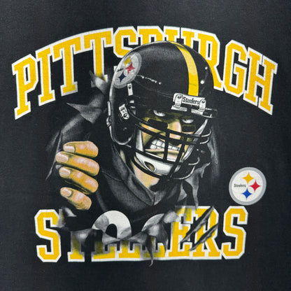 90s Black Pittsburgh Steelers Shirt 4188