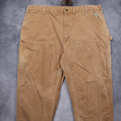 00s Tan Brown Carhartt Double Knee Carpenter Pants 5011