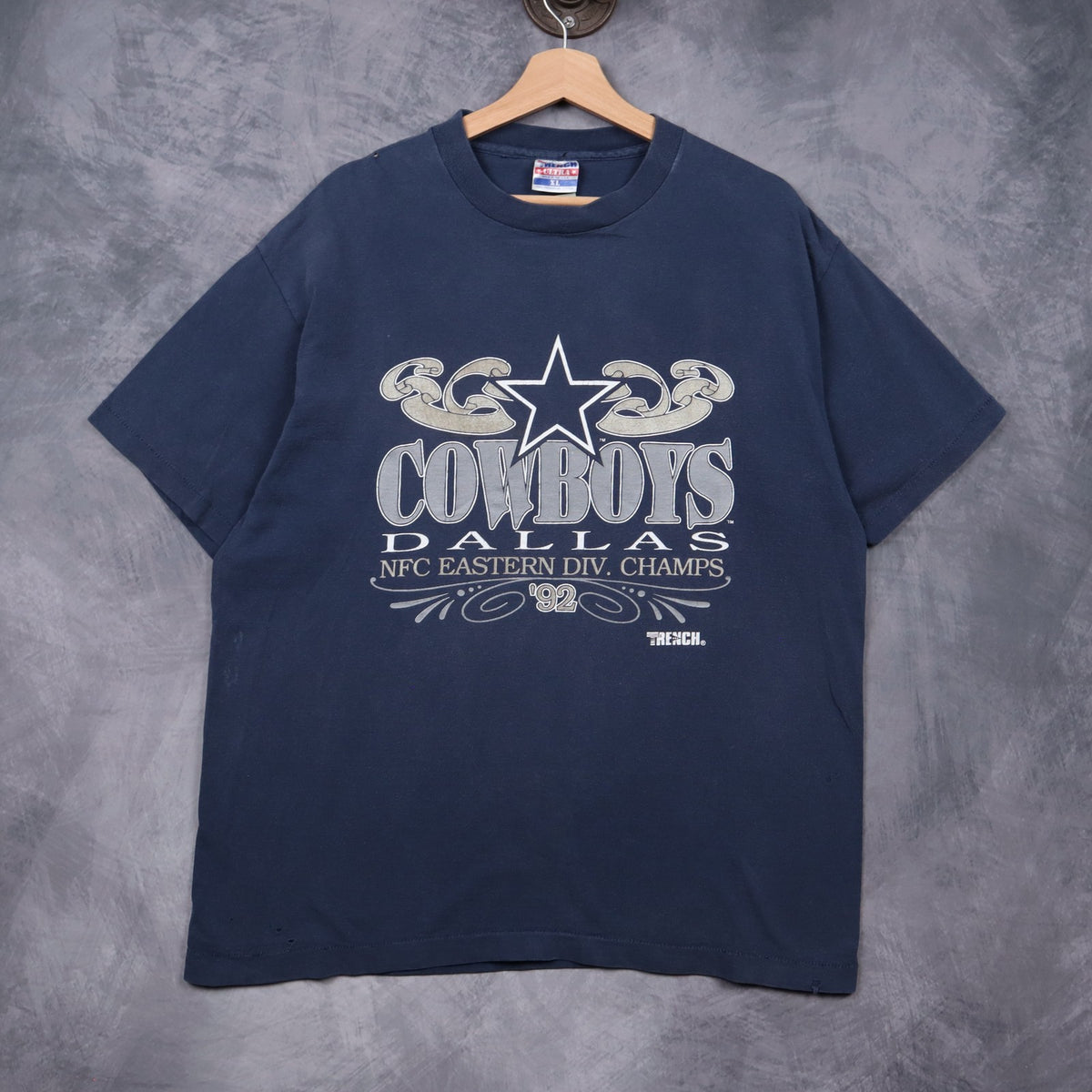 1992 Navy Blue Dallas Cowboys NFC Eastern Div. Champs Shirt 6649