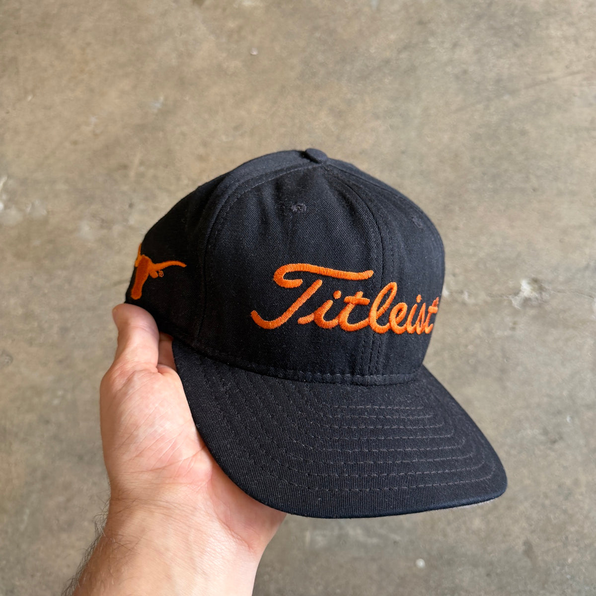 90s Black Titleist Texas Longhorns Hat 5802