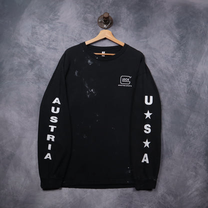 Y2K Black Glock Shooting Sports Long Sleeve Shirt 5361