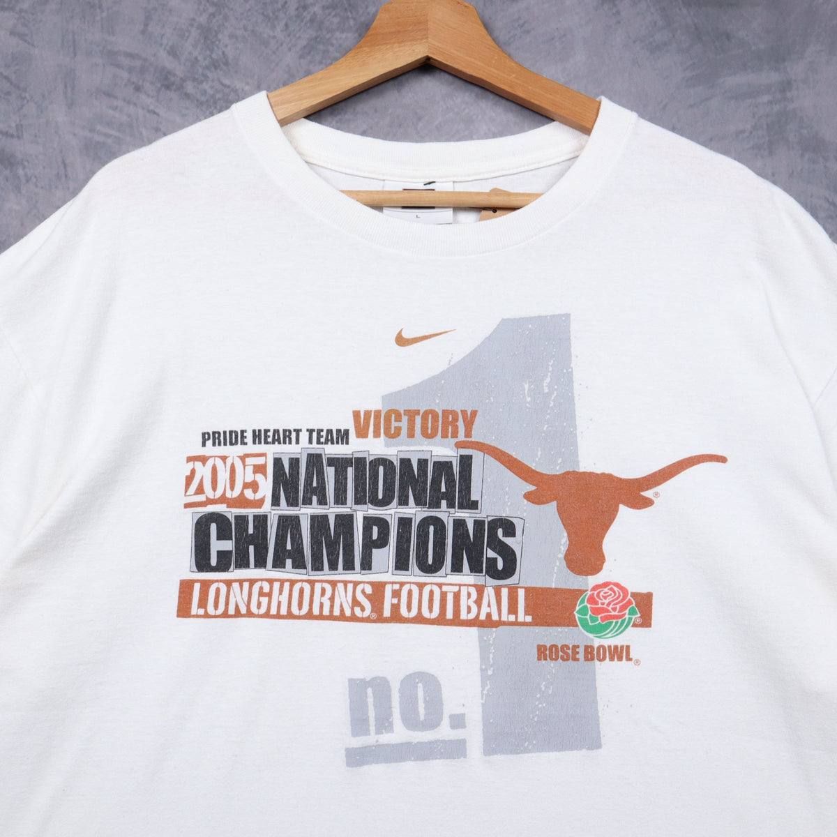 2005 White Texas Longhorns National Champions Shirt 5751