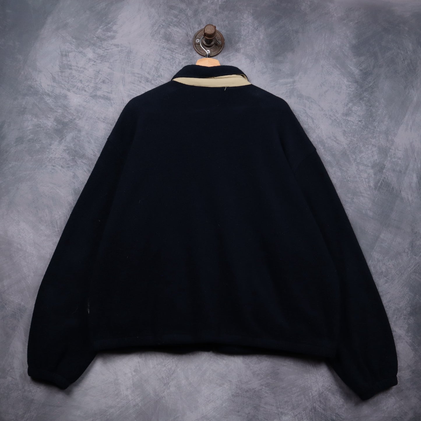 90s Navy Blue Polo Ralph Lauren Harrington Fleece Jacket 5490
