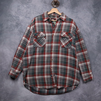 90s Red Plaid Dickies Cotton Flannel 5606