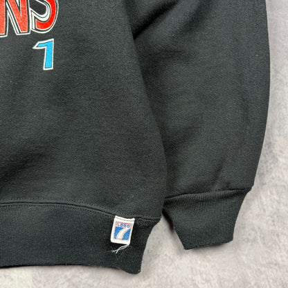 1991 Black Houston Oilers AFC Central Division Champions Crewneck Sweatshirt 6843