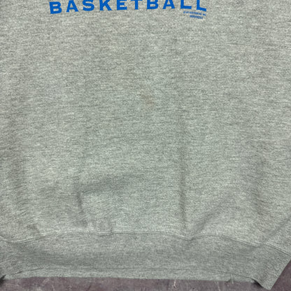 Early 00s Heather Grey New York Knicks Basketball Graphic Crewneck Sweatshirt XL 2994