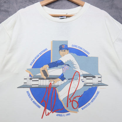 1993 White Nolan Ryan Lone Star Classic Shirt 5598