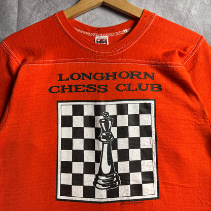 70s Orange Texas Longhorn Chess Club Shirt 4592
