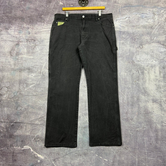 00s Black Dickies Carpenter Work Pants 37x31 0445