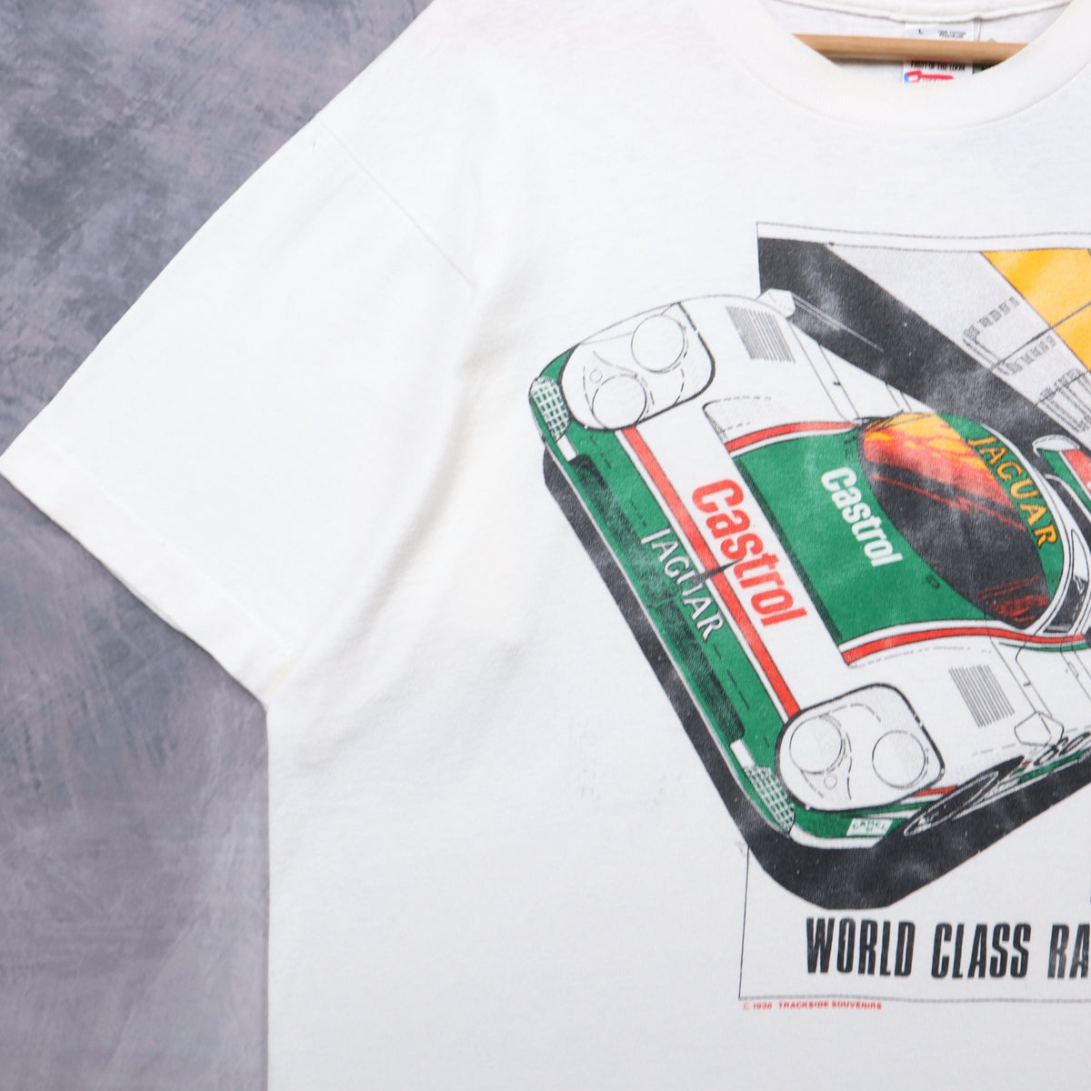 1996 White Castrol Jaguar IMSA World Class Racing Shirt 7281