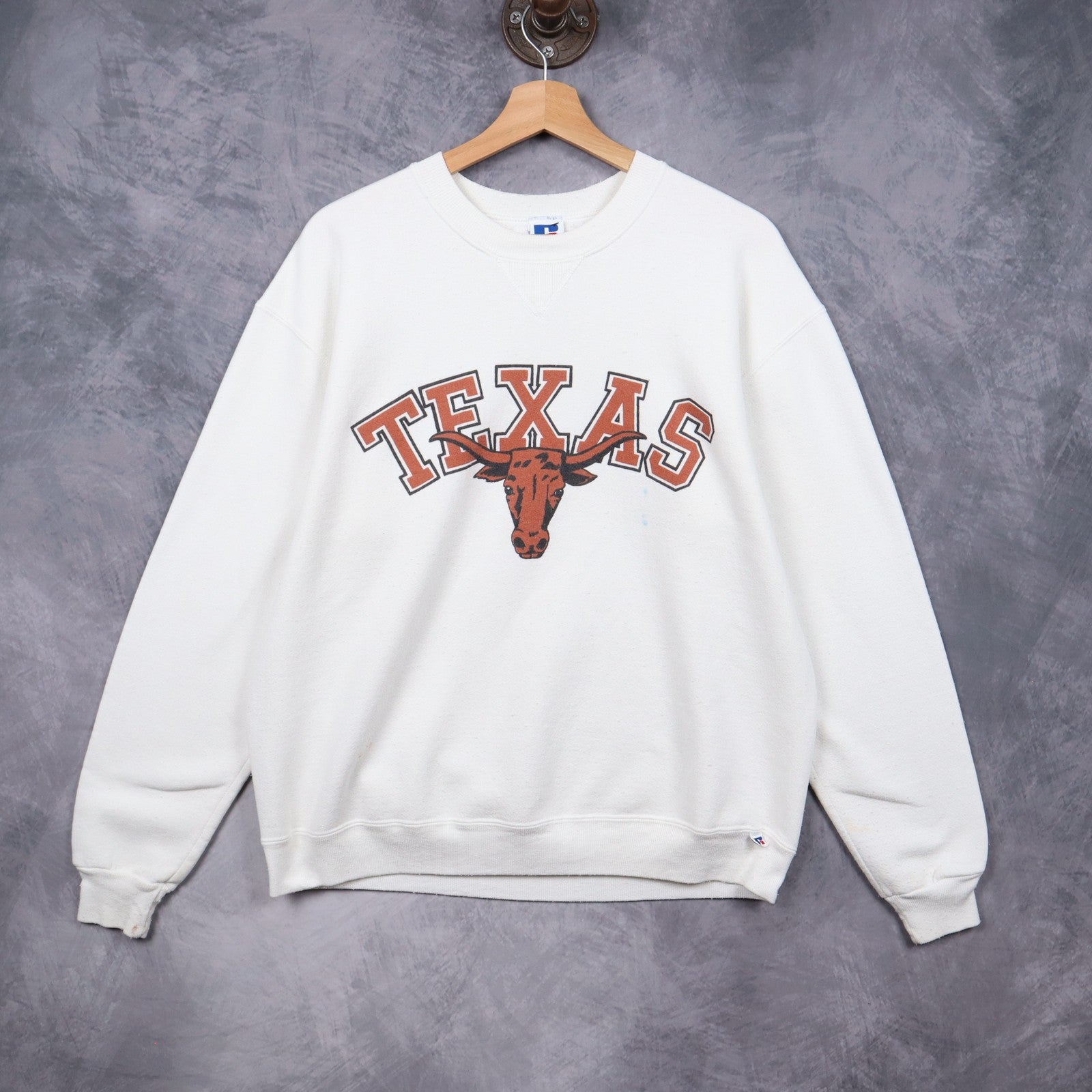 90s White Texas Longhorns Crewneck Sweatshirt 5724