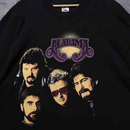 90s Black Alabama Band Shirt 5372