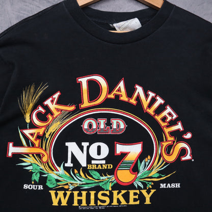 1989 Black Jack Daniel's Old No. 7 Whiskey Shirt 5496