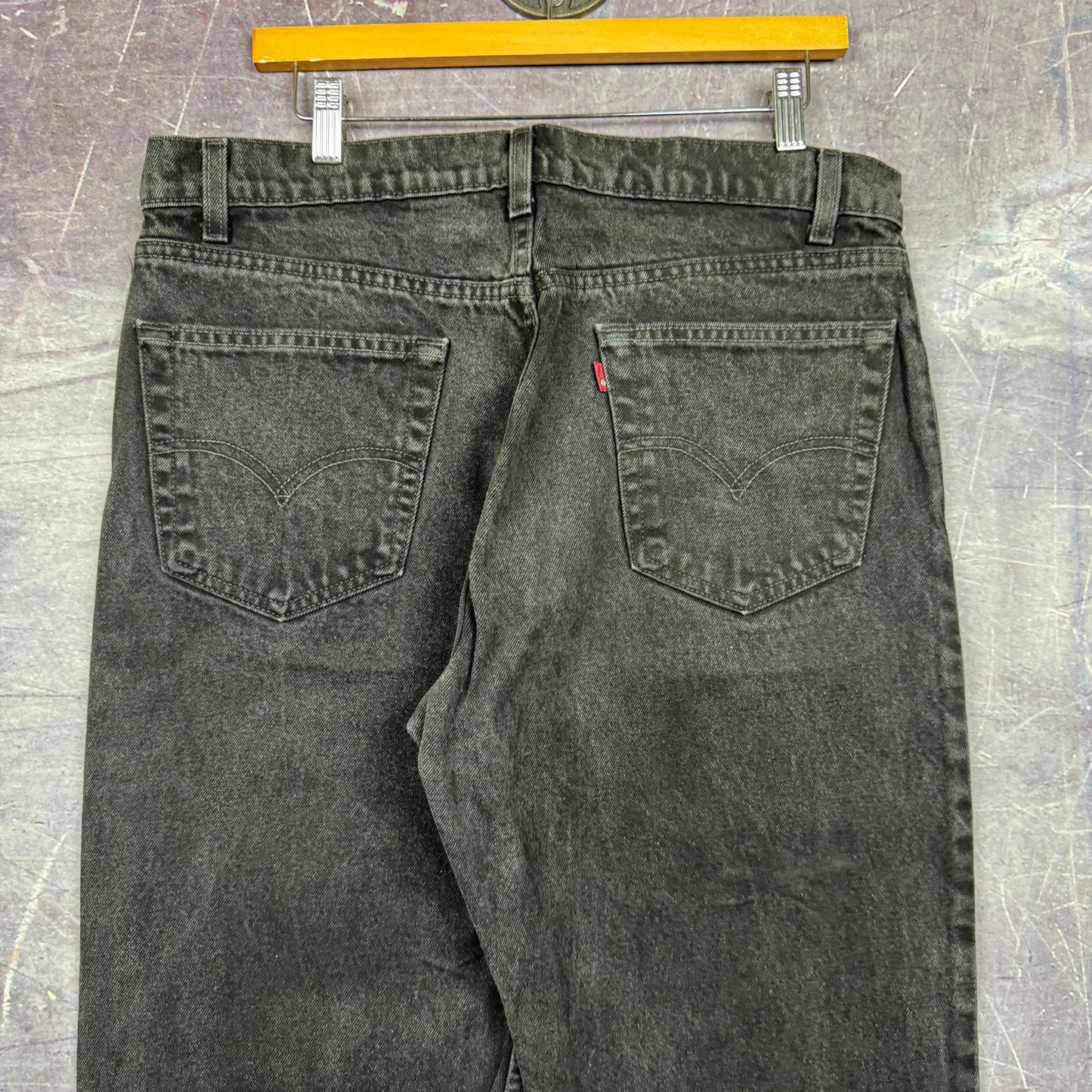 90s Black Levi's 505 Denim Jeans 35x29 0810