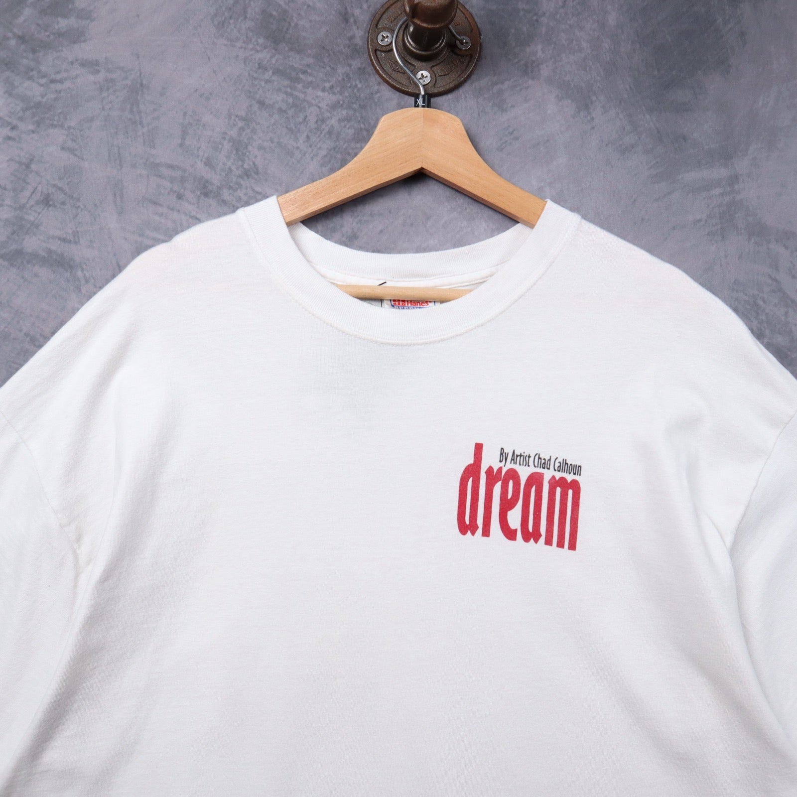 2001 White John Lennon Chad Calhoun Dream Art Shirt 5337