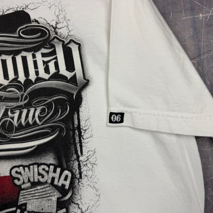 Early 00s White Paul Wall Get Money Stay True Swisha House Graphic Shirt XL 1061