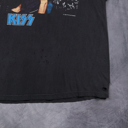 1989 Faded Black KISS Hot In The Shade Shirt 4975