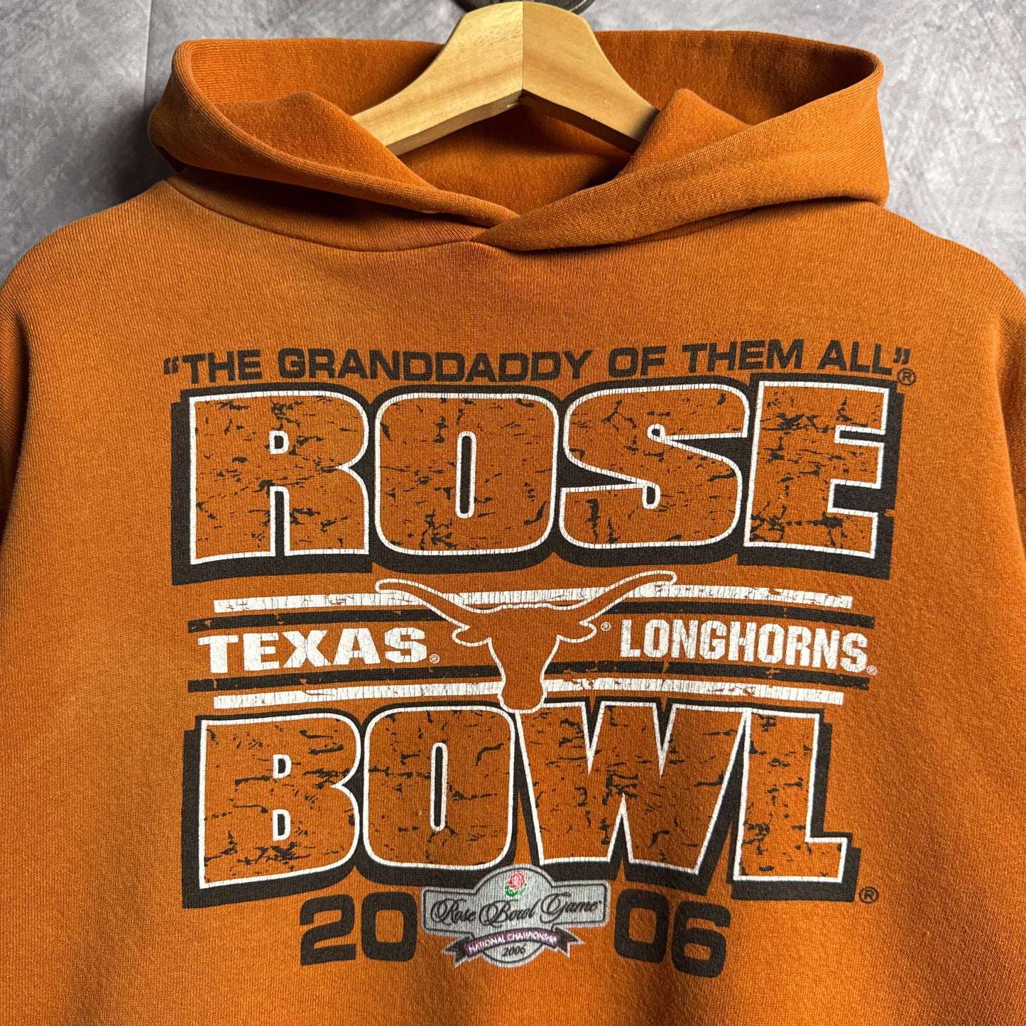 2006 Orange Texas Longhorns Rose Bowl Hoodie 4417