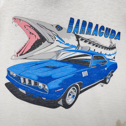 90s White Plymouth Barracuda Shirt 3888