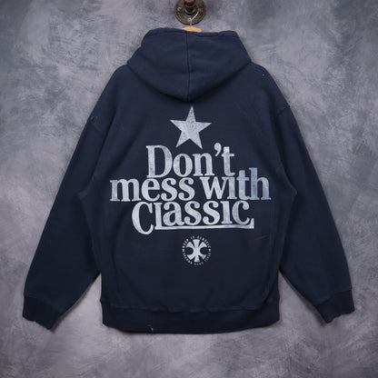 90s Navy Blue Texas Longhorns Hoodie 5671