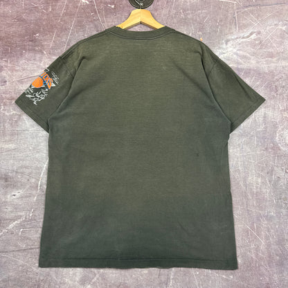 90s Faded Black New York Knicks Shattered Backboard Graphic Shirt L 3001
