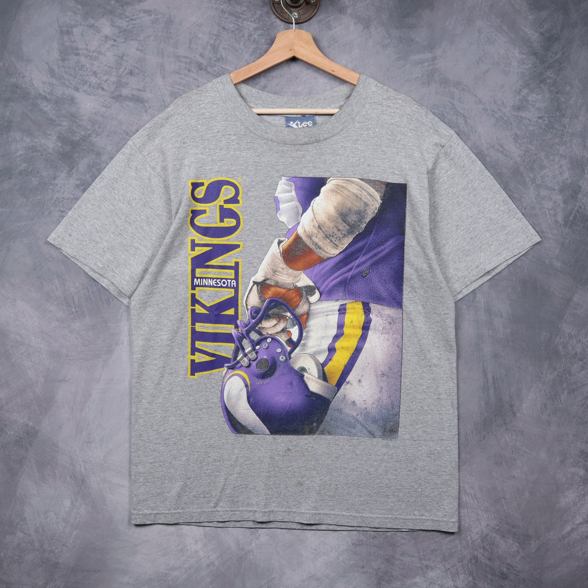 90s Grey Minnesota Vikings Shirt 6725