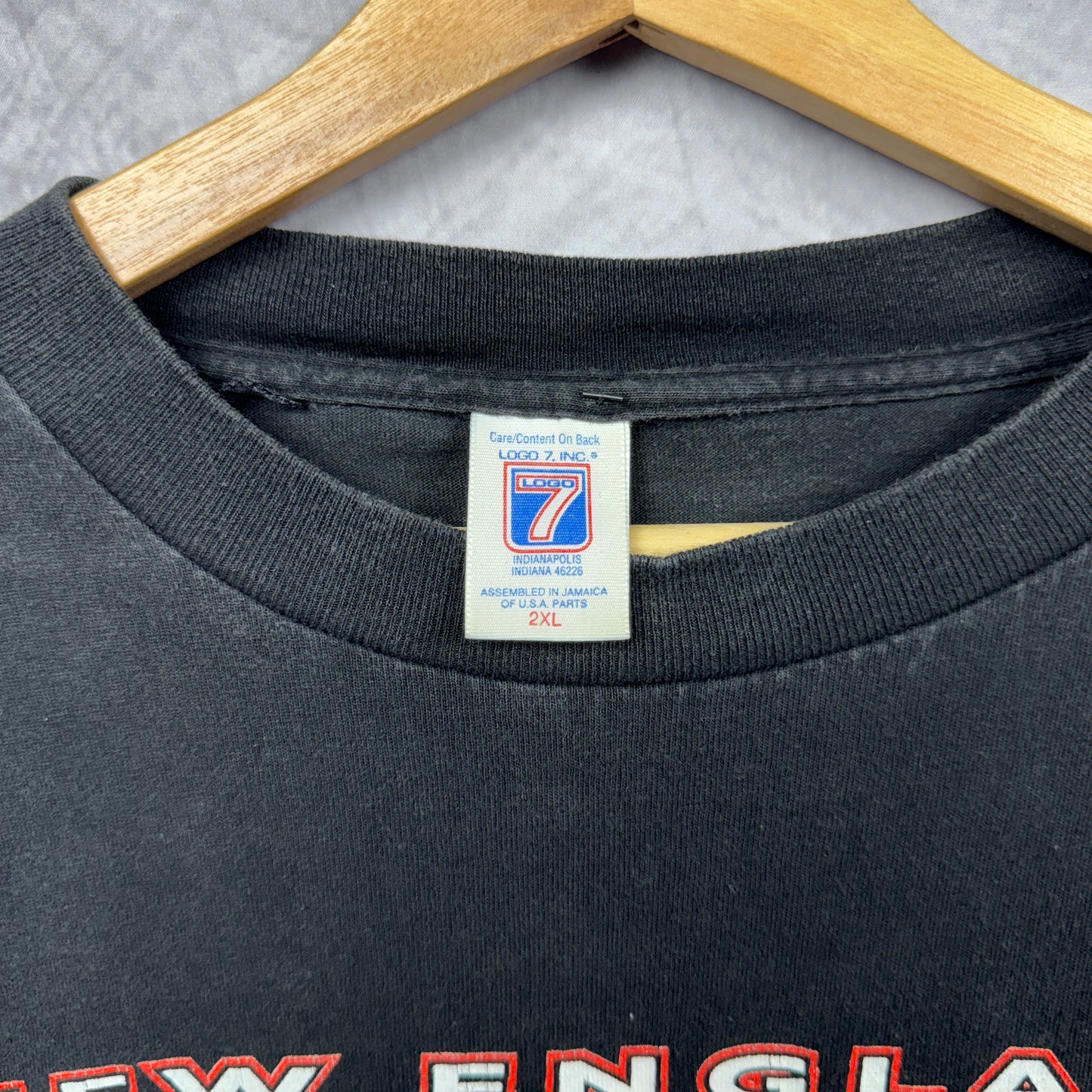 90s Black New England Patriots Shirt 4184