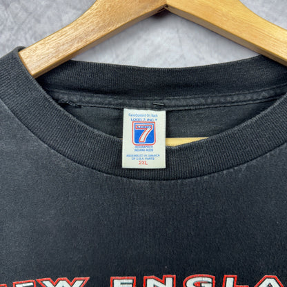 90s Black New England Patriots Shirt 4184