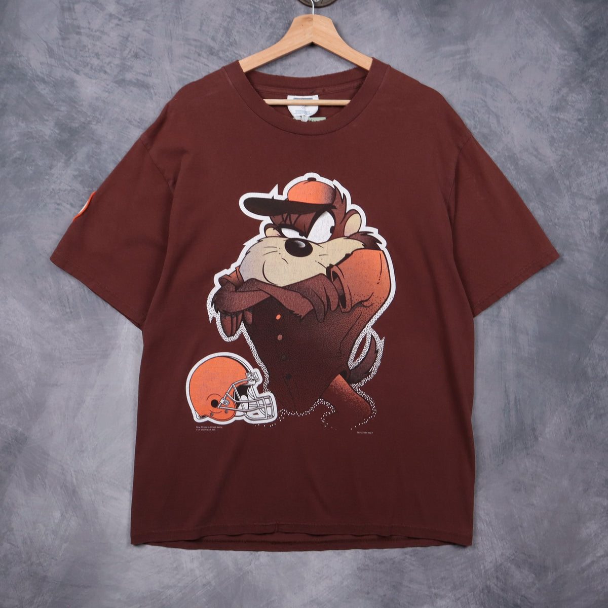 1999 Brown Cleveland Browns Taz Shirt 6638