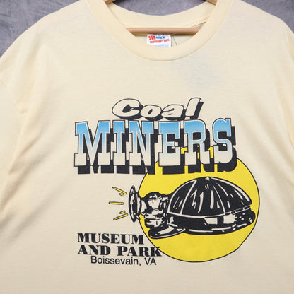 90s Cream Coal Miners Museum Boissevain VA Shirt 5413