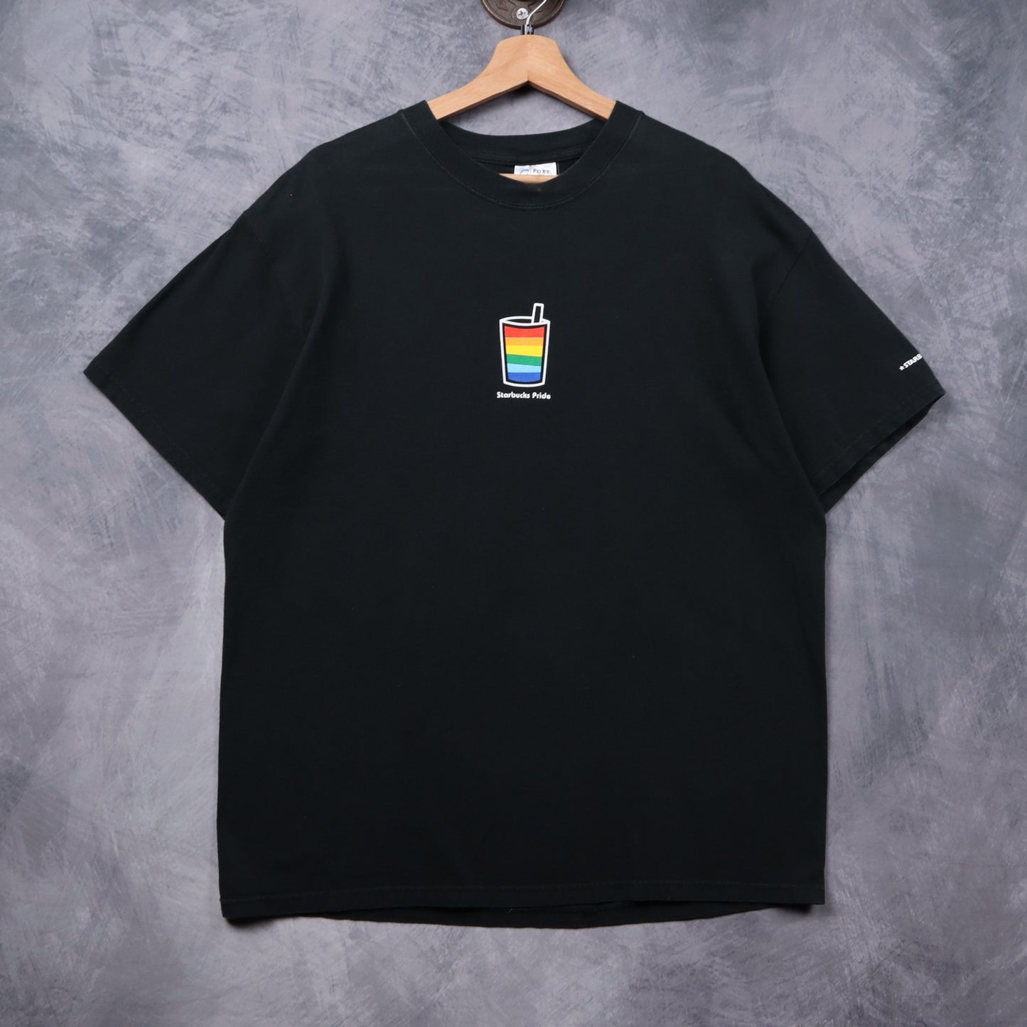 Early 00s Black Starbucks Pride Shirt 5393