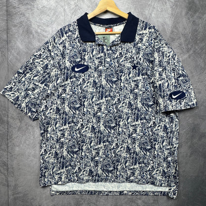 90s Blue and White Dallas Cowboys Nike Shirt 4235
