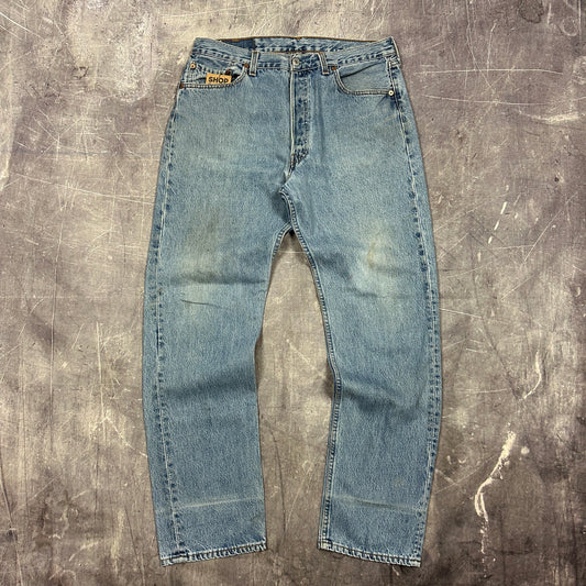 90s Light Wash Levi's 501 Jeans 33x31 U01