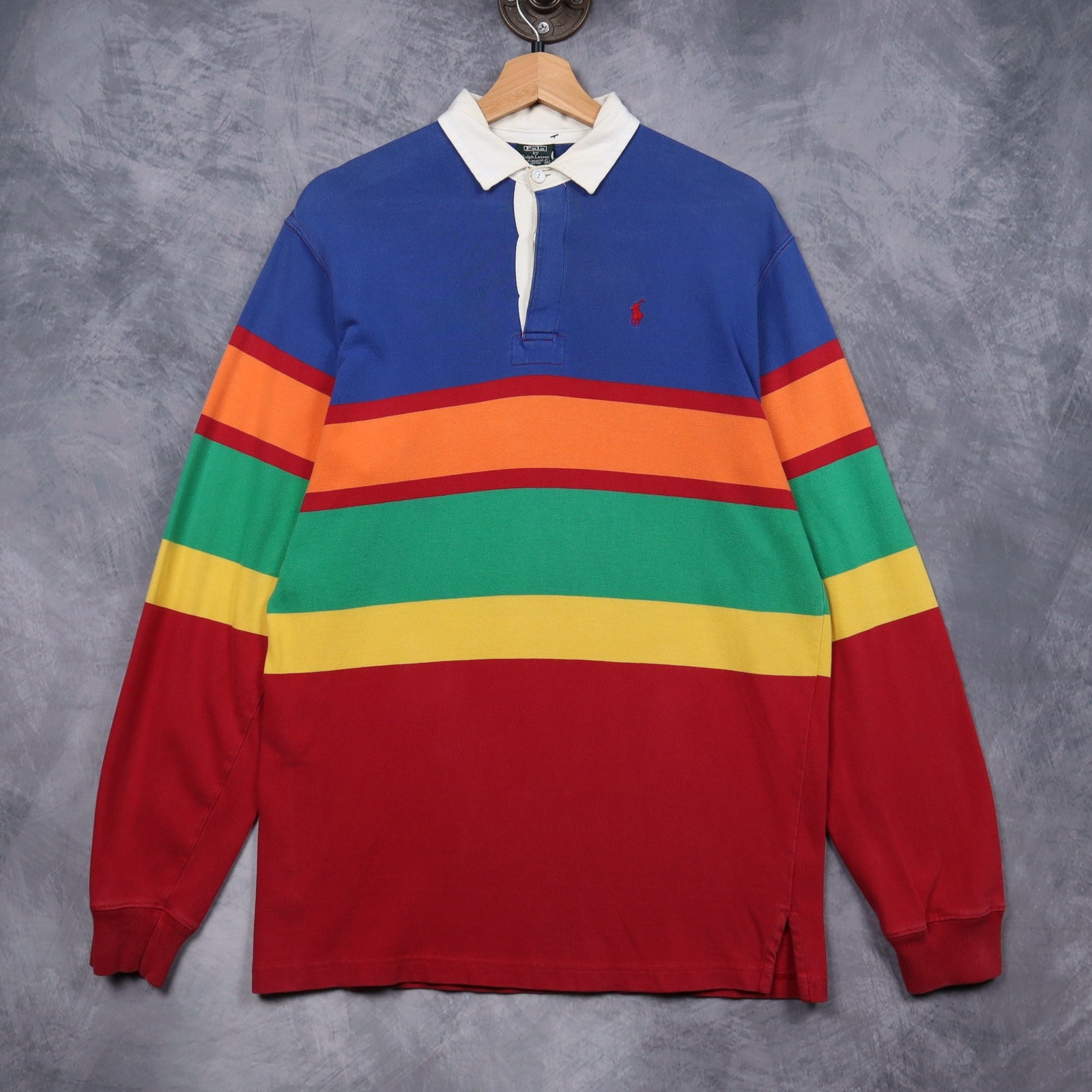 90s Polo Ralph Lauren Striped Rugby Shirt 5135